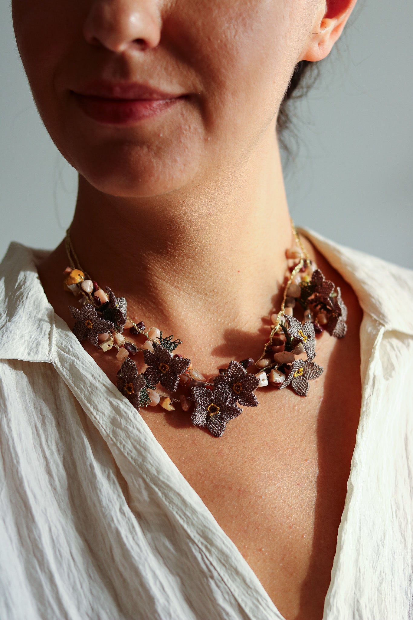 Turkish hot sale crochet necklace