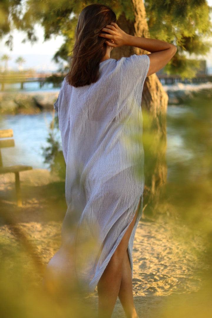 Pale Blue Beach Dress